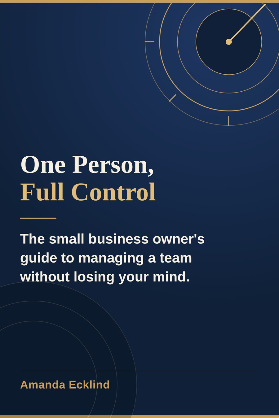 One Person, Full Control book cover